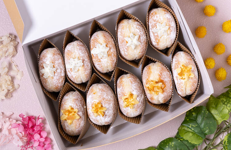 3種から選べる生ドーナツセット(牛乳クリーム&カスタードクリーム)・5名様分