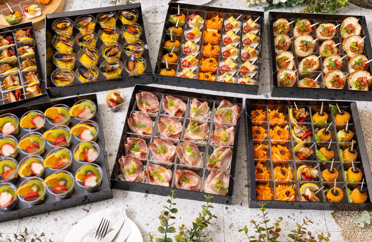 16名様分の盛り付けイメージ