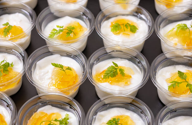 パンナコッタ オレンジソース