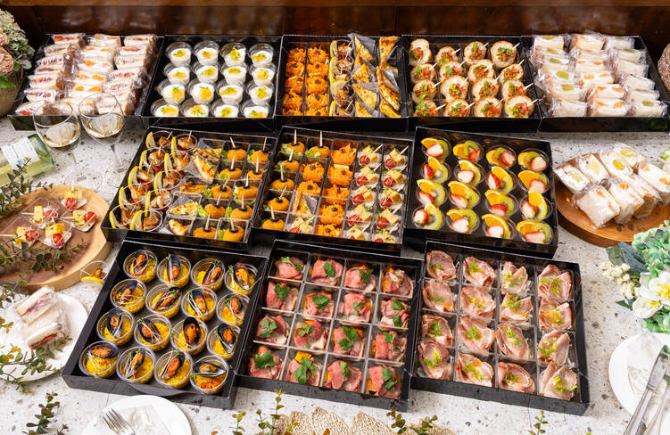 16名様分の盛り付けイメージ