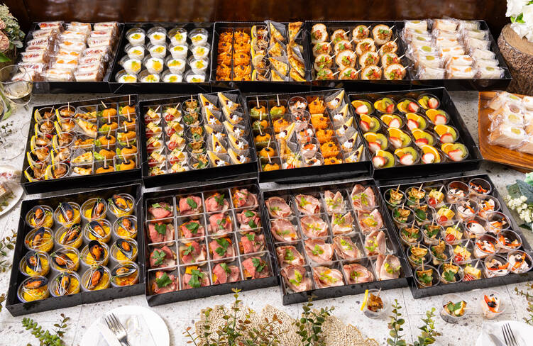 16名様分の盛り付けイメージ