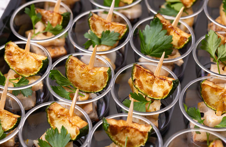 野菜と豚肉のBBQピンチョス