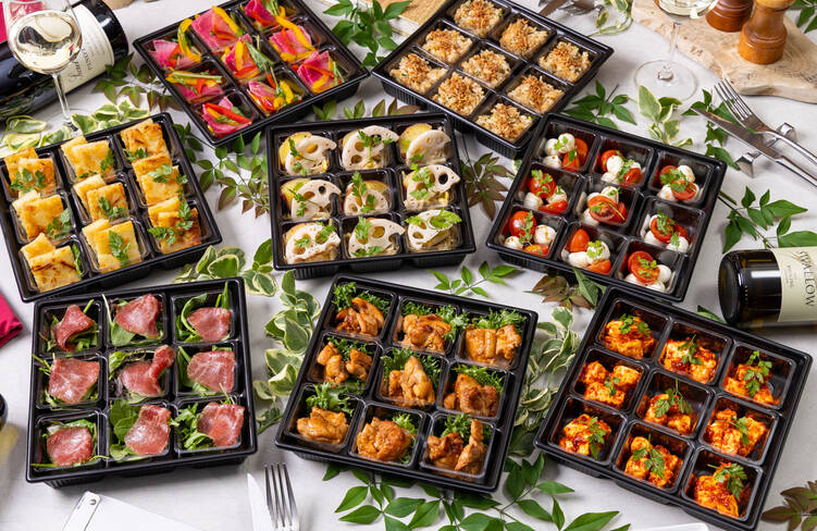 9名様分の盛り付けイメージ