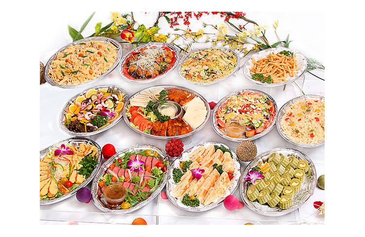 20名様分の盛り付けイメージ