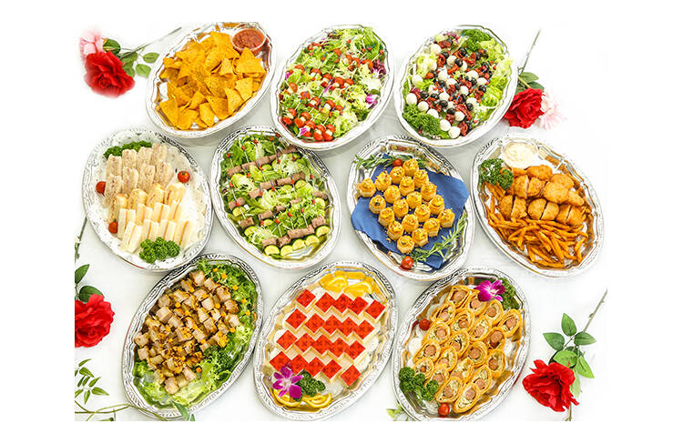 20名様分の盛り付けイメージ