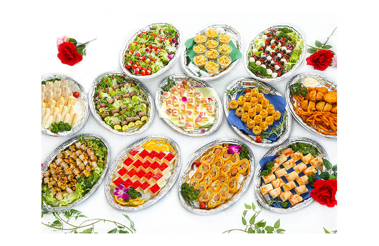 20名様分の盛り付けイメージ