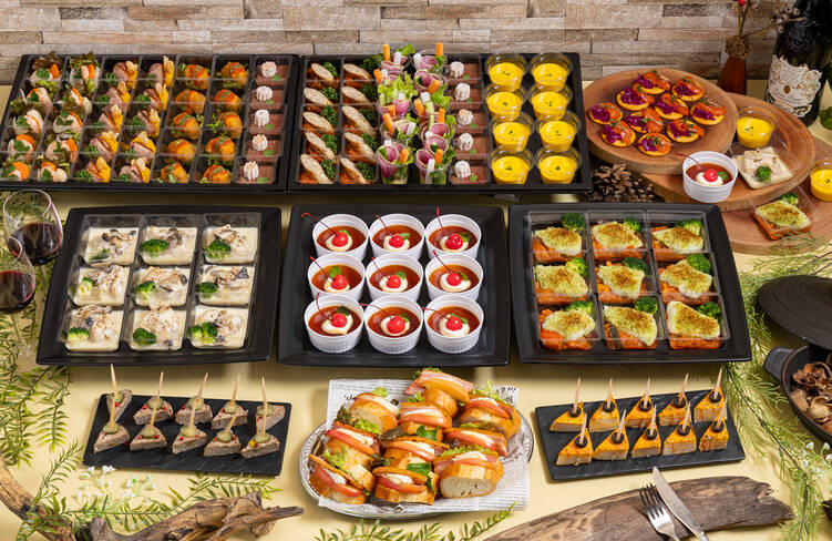 10名様分の盛り付けイメージ