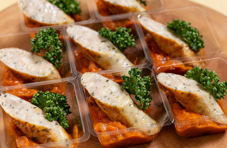 サルシッチャソーセージと豆のトマト煮