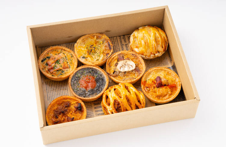 4名様分の盛り付けイメージ(アソート8種)