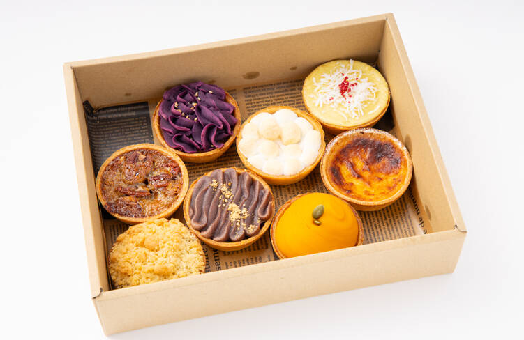 4名様分の盛り付けイメージ(アソート8種)