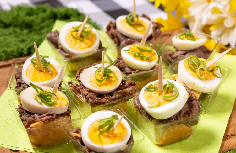 月見すき焼きオープンバーガー