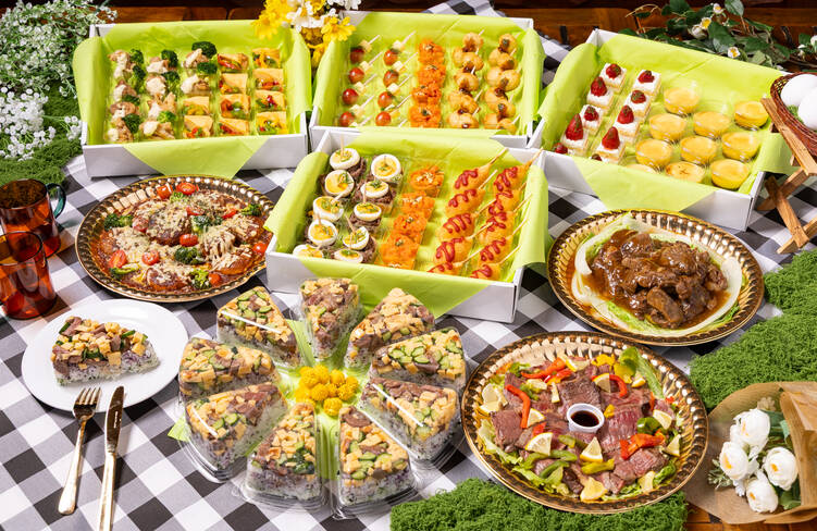 10名様分盛り付けイメージ