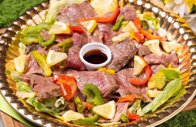 国産牛の贅沢ステーキ～焦がし醤油ソース～