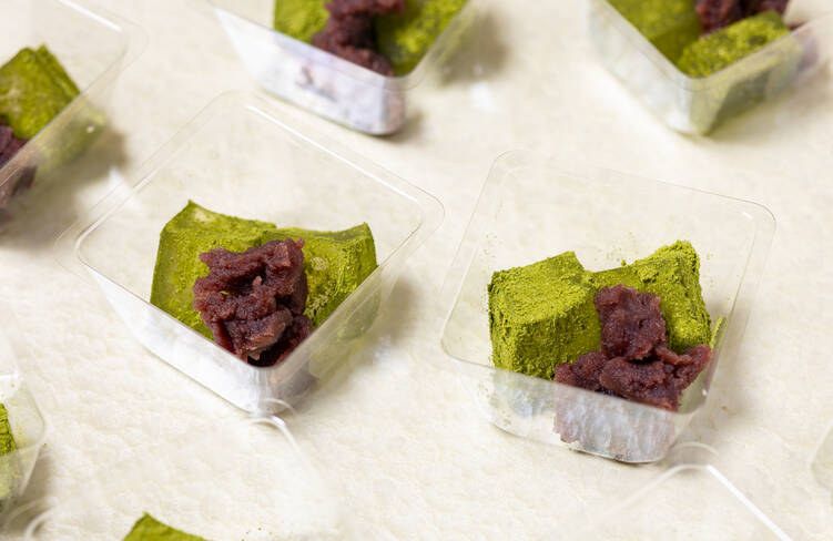 抹茶わらびもち