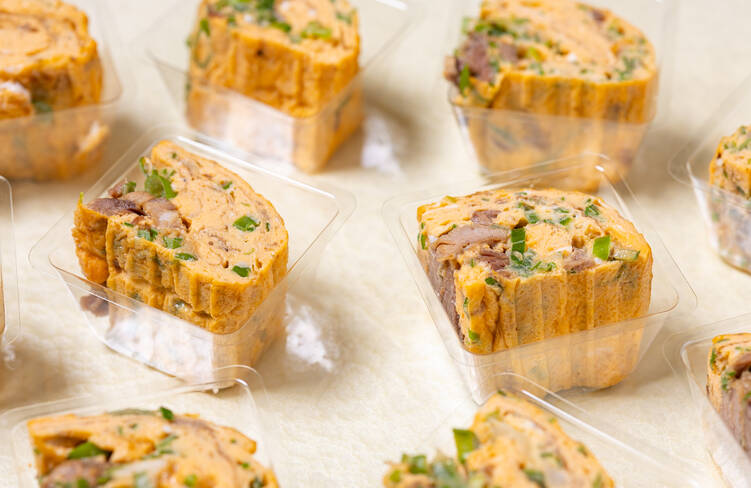 たわわ特製 牛すじと九条葱の厚焼き玉子