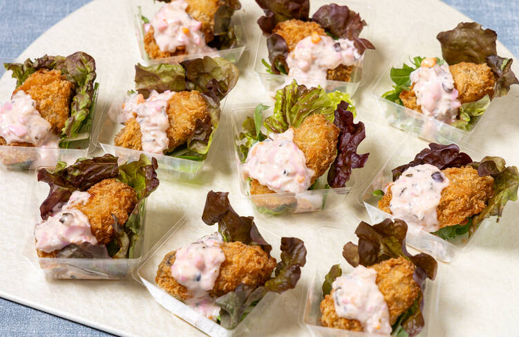 大粒カキフライ 特製柴漬けタルタル