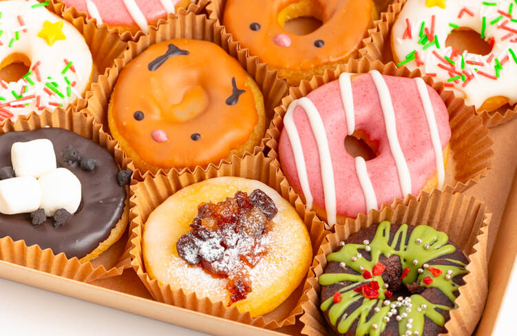 トナカイやツリーのかわいいドーナツ