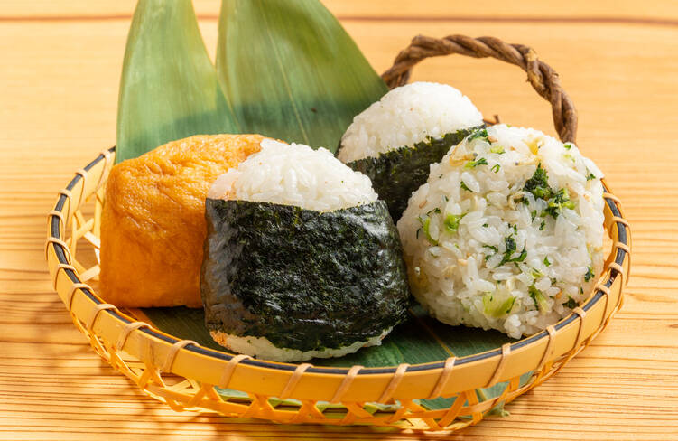 焼たらこ・昆布・じゃこと野沢菜・おいなりさん