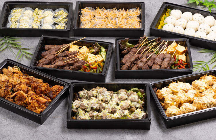 15名様分の盛り付けイメージ