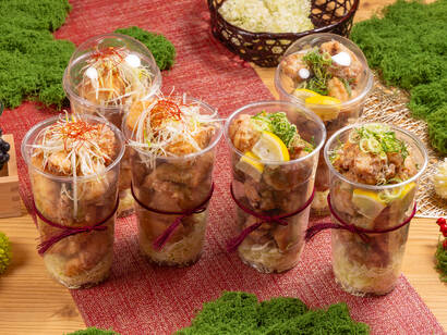 パーティーにもう一品！2種の特大唐揚げカップ