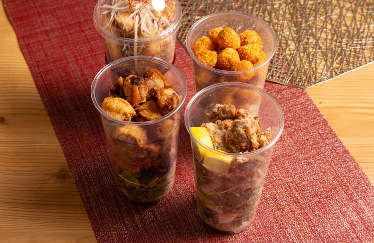 人気のパーティーフード3種！「砂肝からあげ」「手羽餃子」「チーズフリッター」