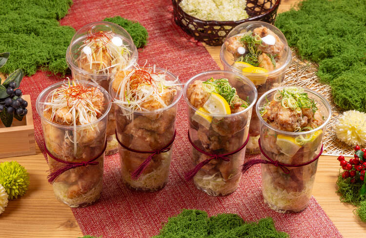 からあげはカップ仕様に変更可能です(オプションより選択)