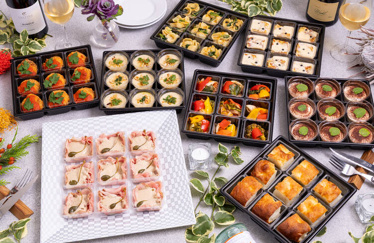 9名様分の盛り付けイメージ