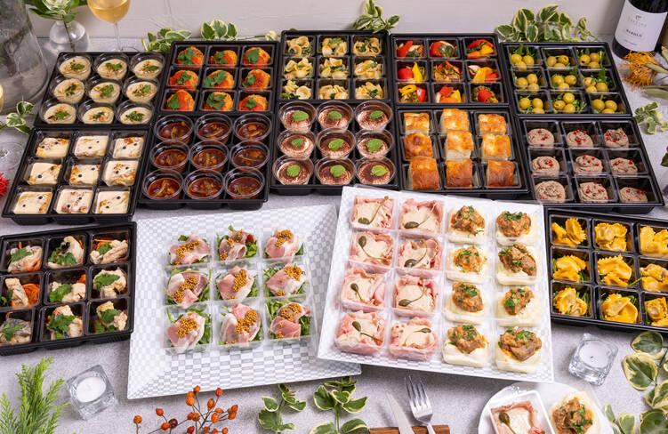 9名様分の盛り付けイメージ