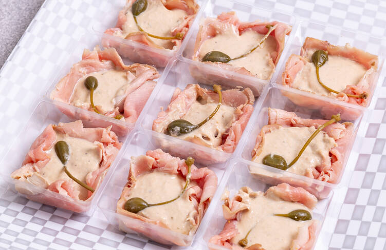 ローストビーフのトンナートソース