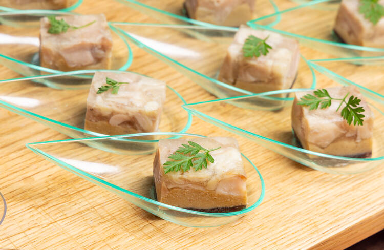 フォアグラとローストチキンのテリーヌ