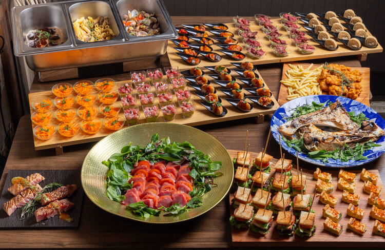 15名様分の盛り付けイメージ