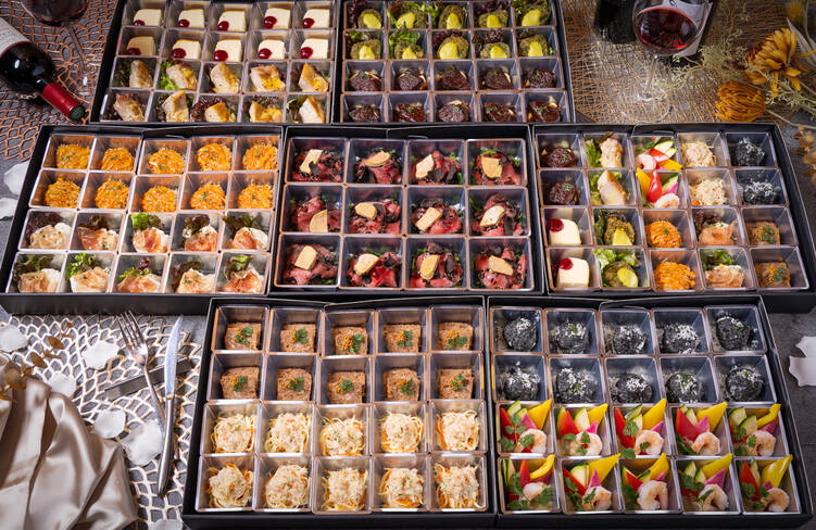 12名様分の盛り付けイメージ