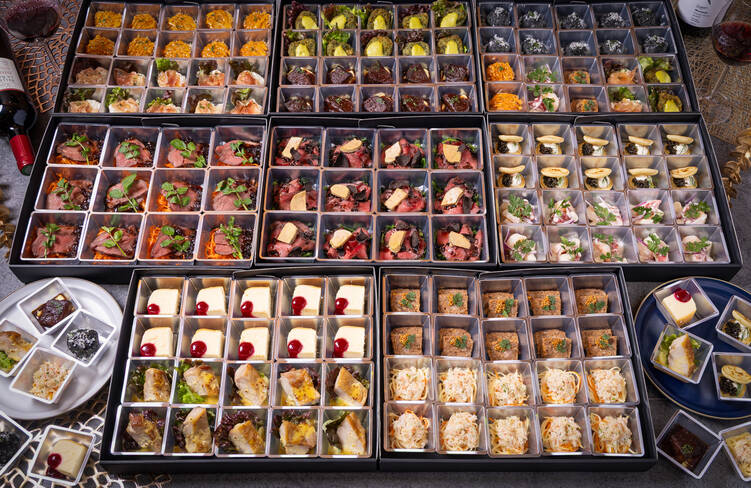 12名様分の盛り付けイメージ