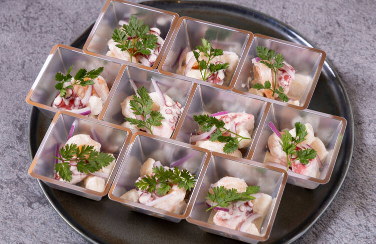 海の幸のマリネ ロゼヴィネグレット