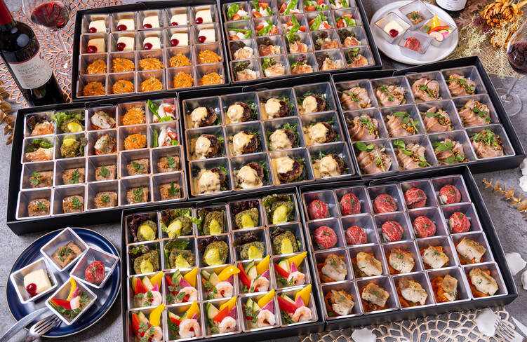 12名様分の盛り付けイメージ