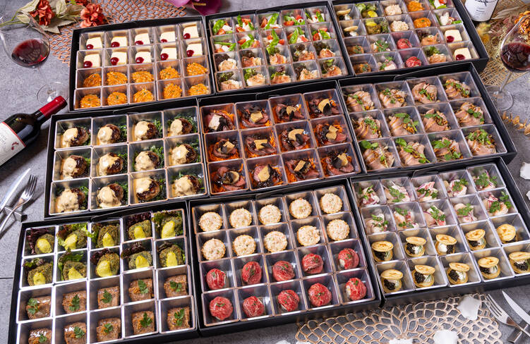 12名様分の盛り付けイメージ