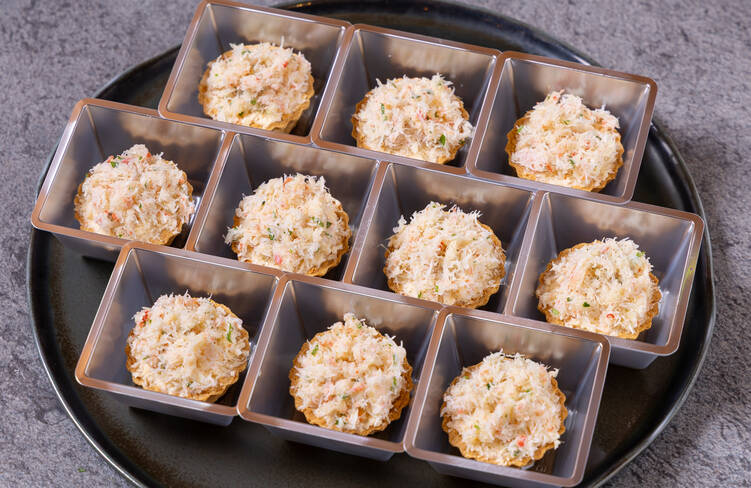 蟹のグラタン タルト仕立て