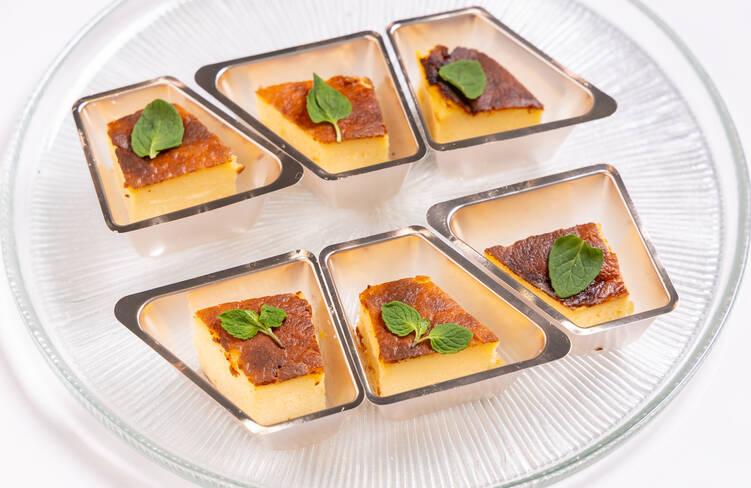 〆のバスクチーズケーキをご用意♡