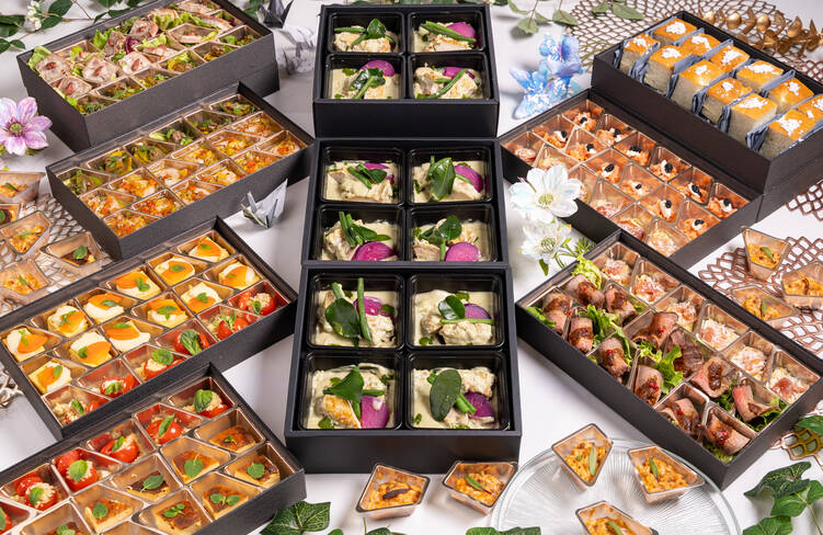 12名様分の盛り付けイメージ