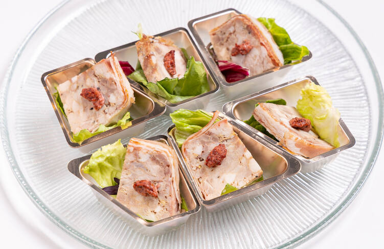 パテドカンパーニュはカシスマスタードと