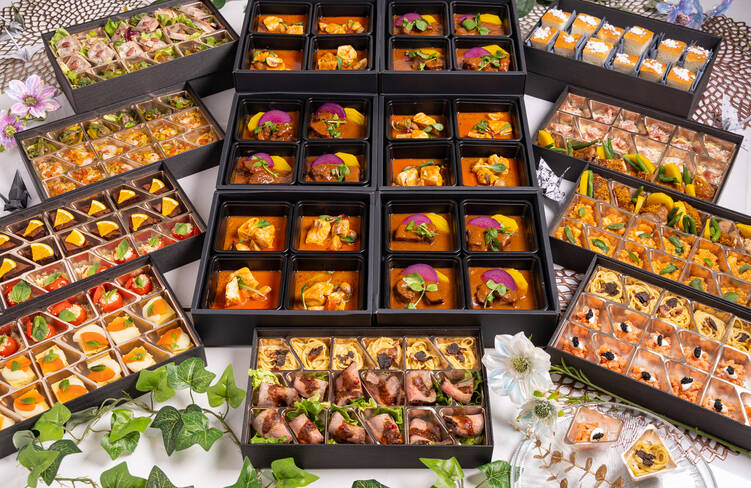 12名様分の盛り付けイメージ