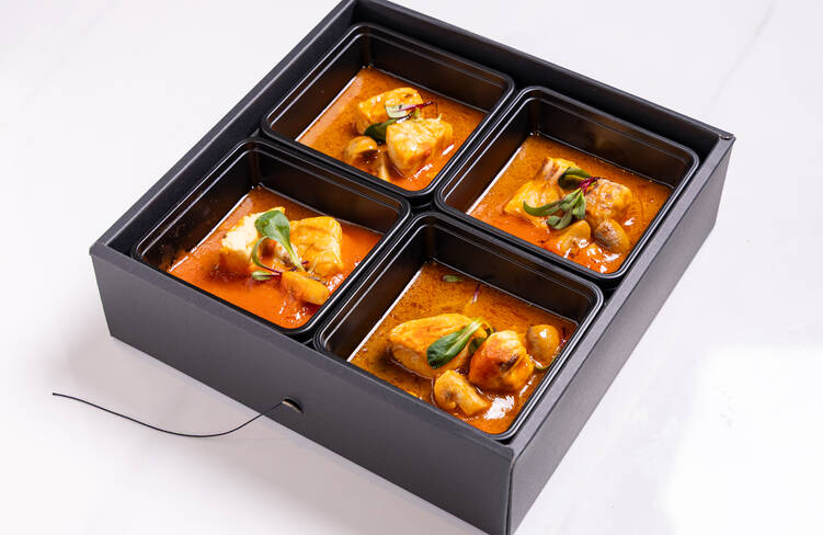 【温製】魚介とマッシュルームのブイヤベース