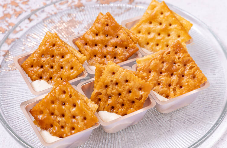 純米大吟醸チーズと揚げクラッカー