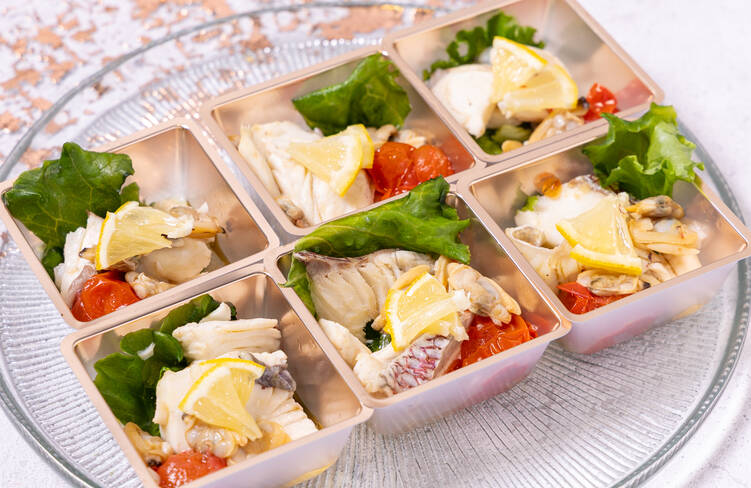 真鯛とアサリの和風アクアパッツァ with蜂蜜レモン