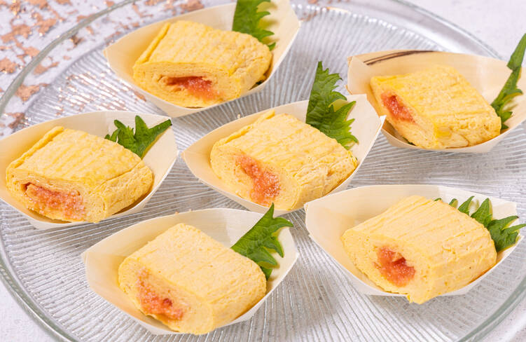 寿司職人の自家製「明太」だし巻玉子