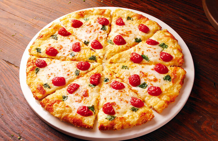 Lサイズ(33cm大)のピザを12カットでお届け！マルゲリータ&times;3枚