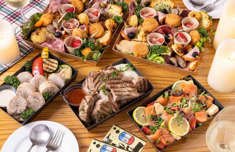 8名様分の盛り付けイメージ