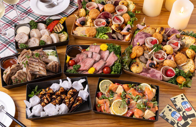 8名様分の盛り付けイメージ