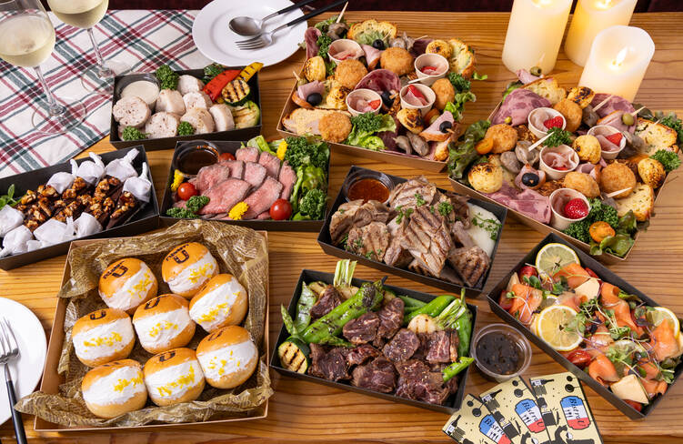 8名様分の盛り付けイメージ