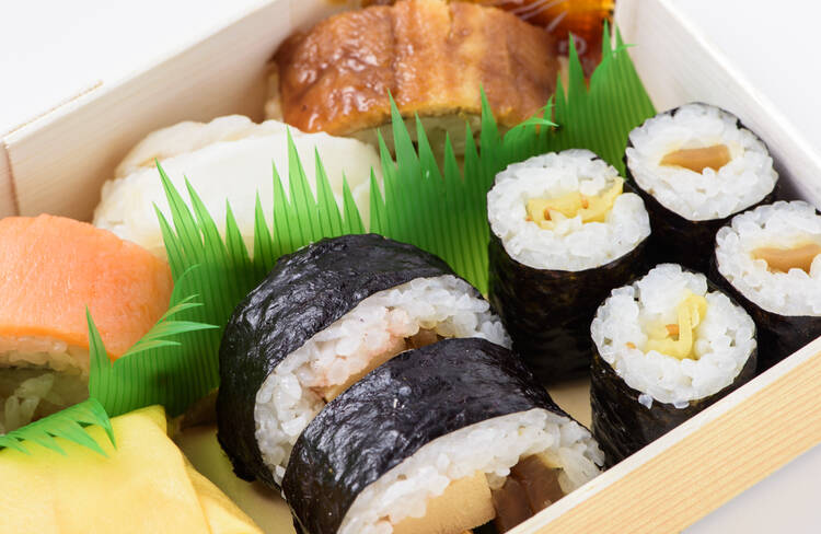 押し寿司(あなご)・太巻・細巻